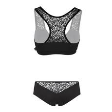 Set organic bustier & hipster panties Jondel black from Frija Omina