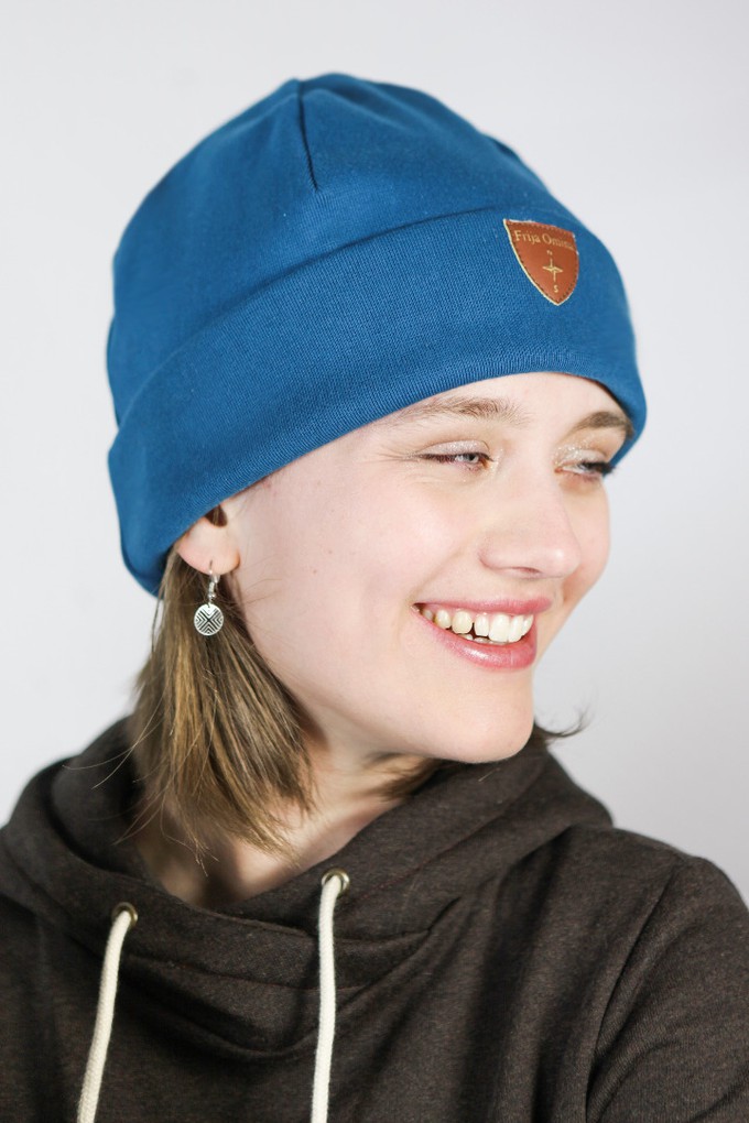 Sustainable beanie hat Basel, teal from Frija Omina