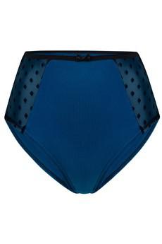 Organic hight waist knickers Lorehigh, blue from Frija Omina