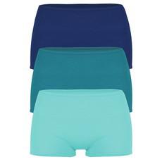 set of 3 organic panties Erna Water: Blue, teal, mint via Frija Omina