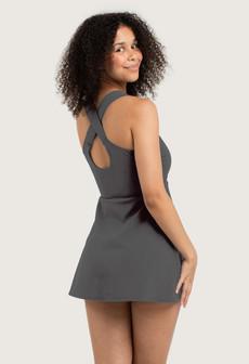 Recycling swim dress / Tankini Mare titan (grey) via Frija Omina