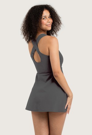 Recycling swim dress / Tankini Mare titan (grey) from Frija Omina