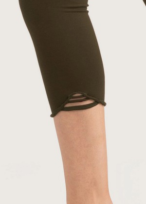 Bio Capri Leggings Feel forest green from Frija Omina