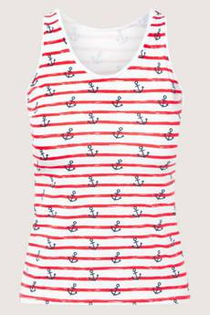 Organic tanktop baltic (white) via Frija Omina