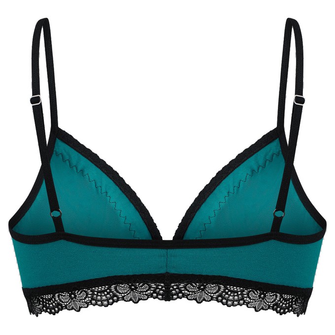 Set: Bio bra + panties "Spitze" teal from Frija Omina