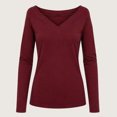Longsleeve Due aubergine (red) via Frija Omina