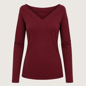 Longsleeve Due aubergine (red) from Frija Omina