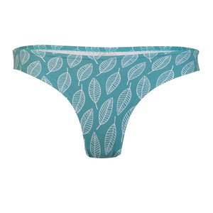 Organic thong Pur Blaetter green from Frija Omina