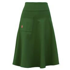 Organic skirt Welle lang, verde (green) via Frija Omina