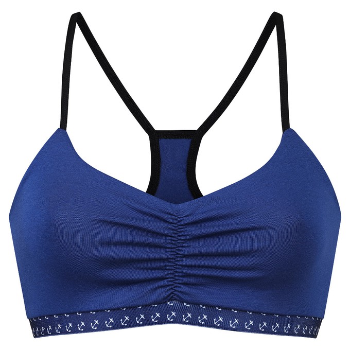 Organic bustier Myna blue / anchor from Frija Omina