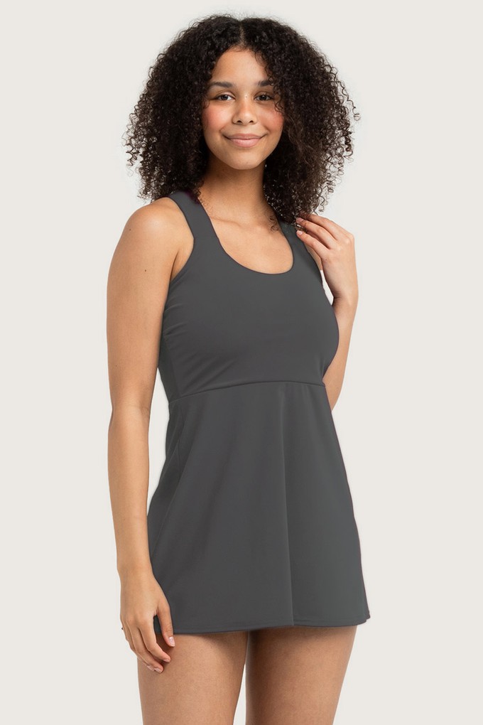 Recycling swim dress / Tankini Mare titan (grey) from Frija Omina