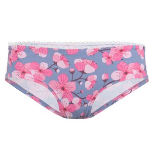 Bio hipster panties Muster Cherry Blossom (blue) from Frija Omina