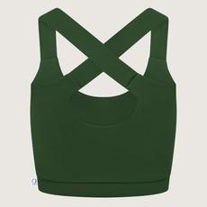 Recycling bikini top Strongly olive (green) via Frija Omina