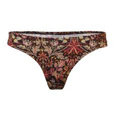 Organic thong Pur mandala (black) from Frija Omina