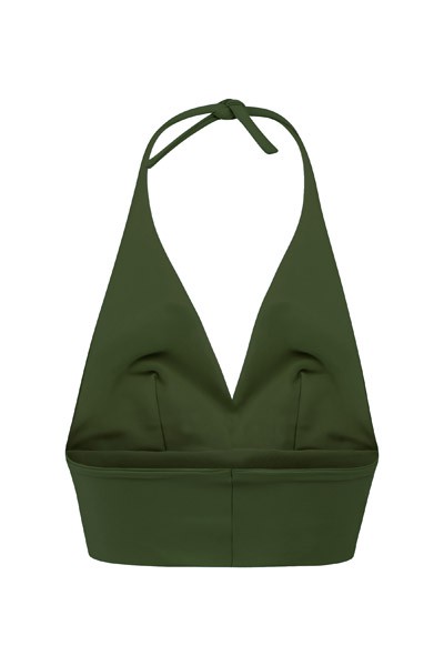 Recycling bikini top Fjordella, olive from Frija Omina