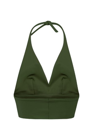 Recycling bikini top Fjordella, olive from Frija Omina