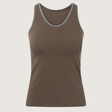 Organic tanktop forest + Dots (green) via Frija Omina