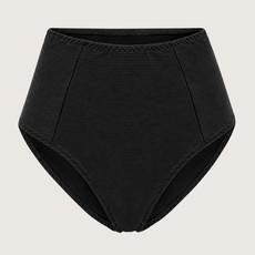 Recycling bikini panties Lorehigh Riffl black via Frija Omina