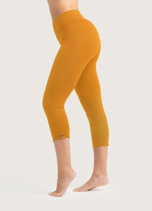 Bio Capri Leggings Feel safran yellow from Frija Omina