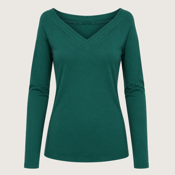 Longsleeve Due smaragd (green) from Frija Omina