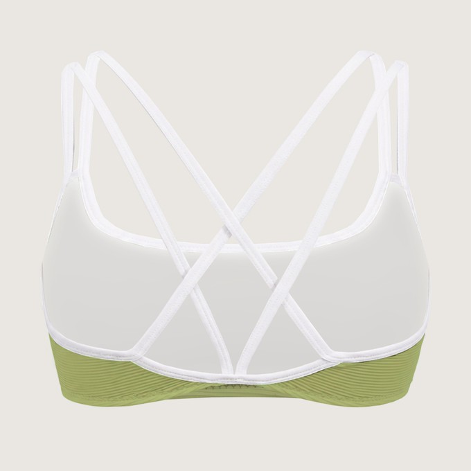 Bikini-Top Riffl-Havn matcha (green) from Frija Omina
