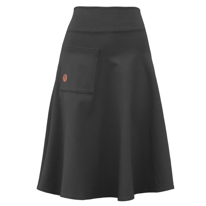 Organic skirt Welle lang, anthracite (grey) from Frija Omina
