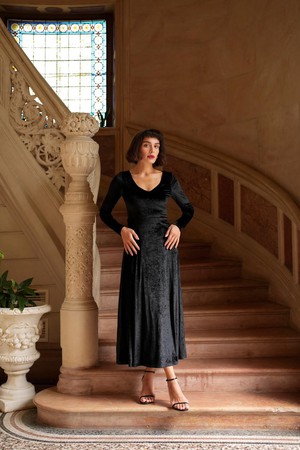 Azure Velvet Dress from GAÂLA