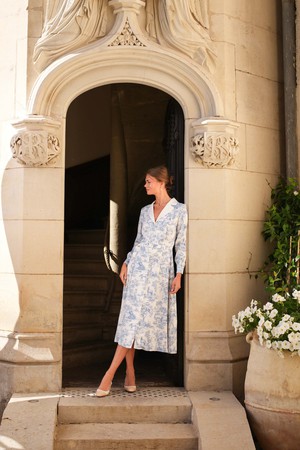 Catalina Toile De Jouy Dress from GAÂLA