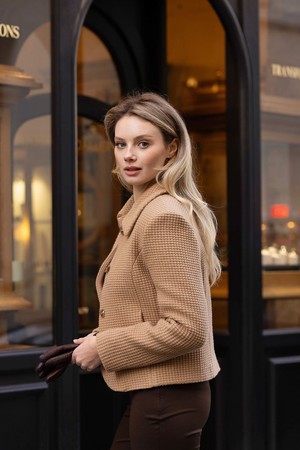 Melanie Wool Short Coat from GAÂLA