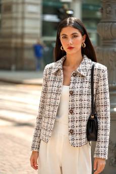 Melanie Wool Short Coat via GAÂLA