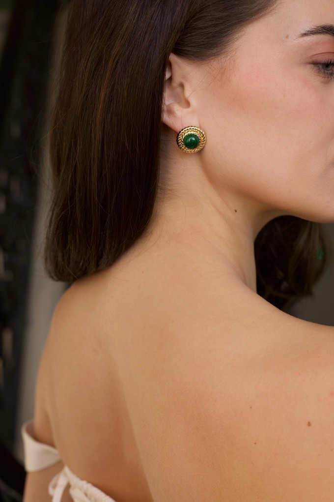 May Birthstone Earrings - Emerald from GAÂLA