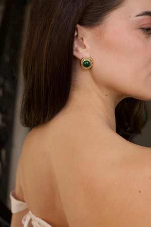 May Birthstone Earrings - Emerald from GAÂLA