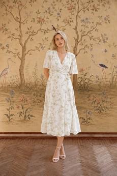 Flora Wrap Dress via GAÂLA