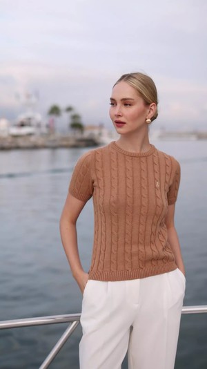 Tina Cable Knit Top from GAÂLA