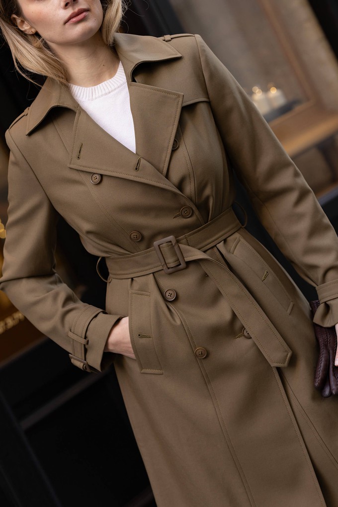 Kelianne Wool-Cotton Trench Coat from GAÂLA