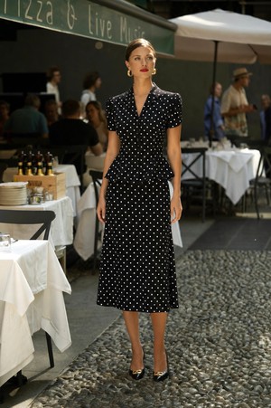 Andi Polka Dot Rayon Skirt from GAÂLA