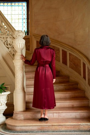 Cameron Satin Trenchcoat from GAÂLA