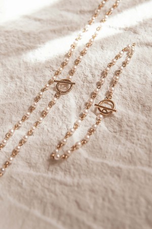 Audrey Pearl Station Bracelet from GAÂLA
