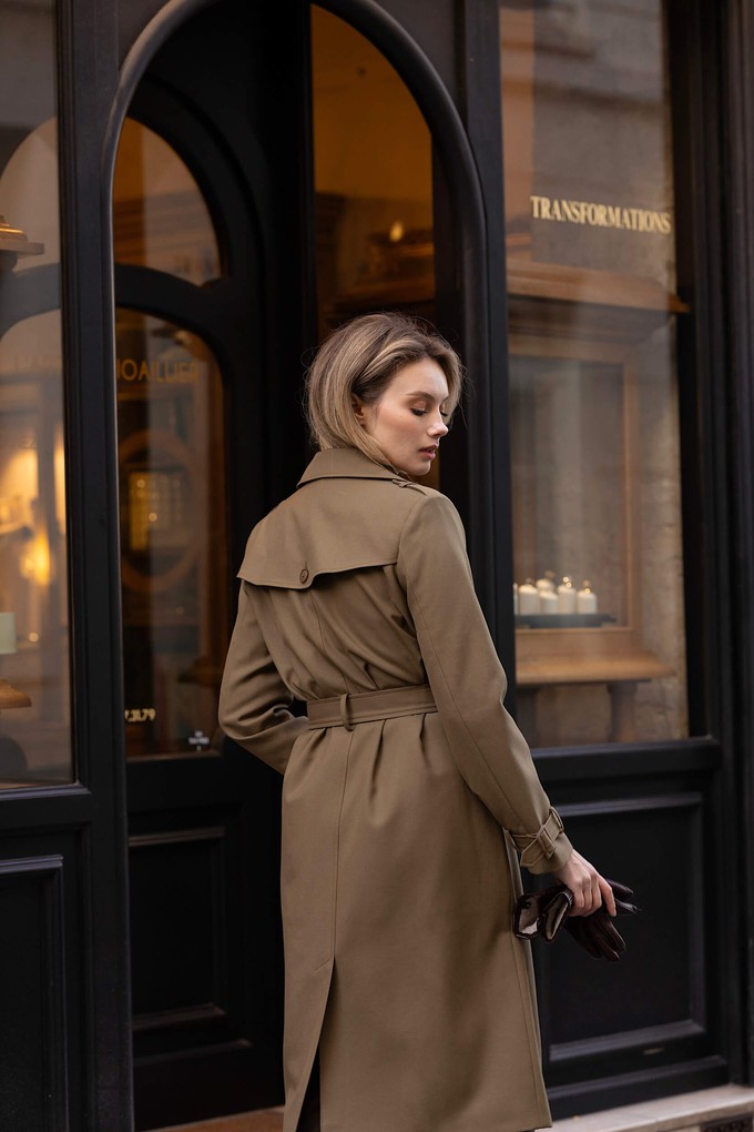 Kelianne Wool-Cotton Trench Coat from GAÂLA