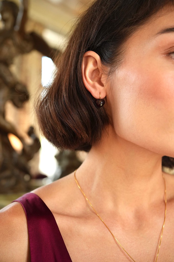 Poppy Garnet Earrings from GAÂLA