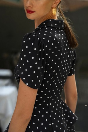 Andi Polka Dot Rayon Blouse from GAÂLA