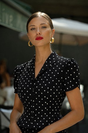 Andi Polka Dot Rayon Blouse from GAÂLA