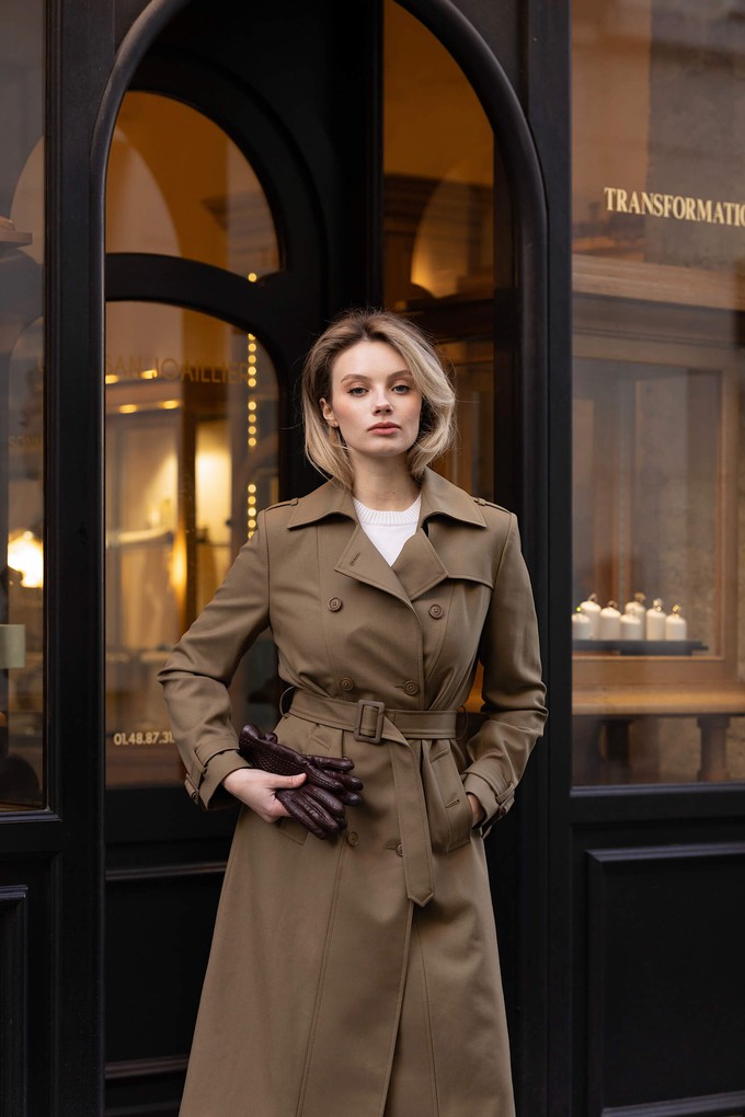 Kelianne Wool-Cotton Trench Coat from GAÂLA