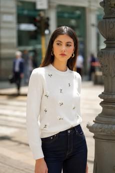 Lucas Embroidered Sweater via GAÂLA