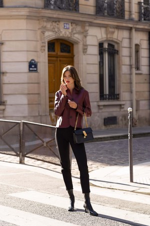 Sylvie Faux Leather Short Coat from GAÂLA