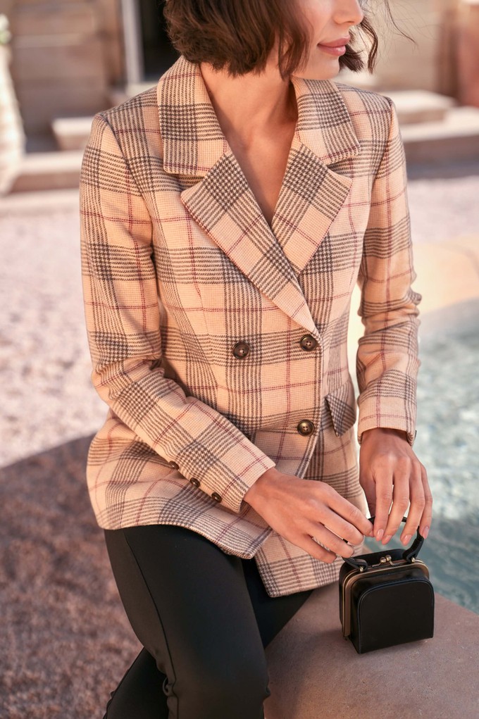 Christopher Plaid Blazer from GAÂLA