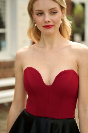 Eleanor Cropped Corset Top from GAÂLA