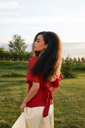 Lyra Silk Top from GAÂLA