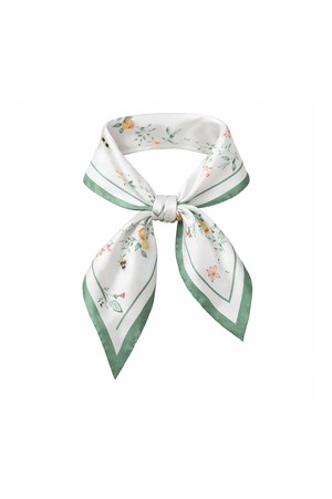 Flora Silk Twill Scarf from GAÂLA