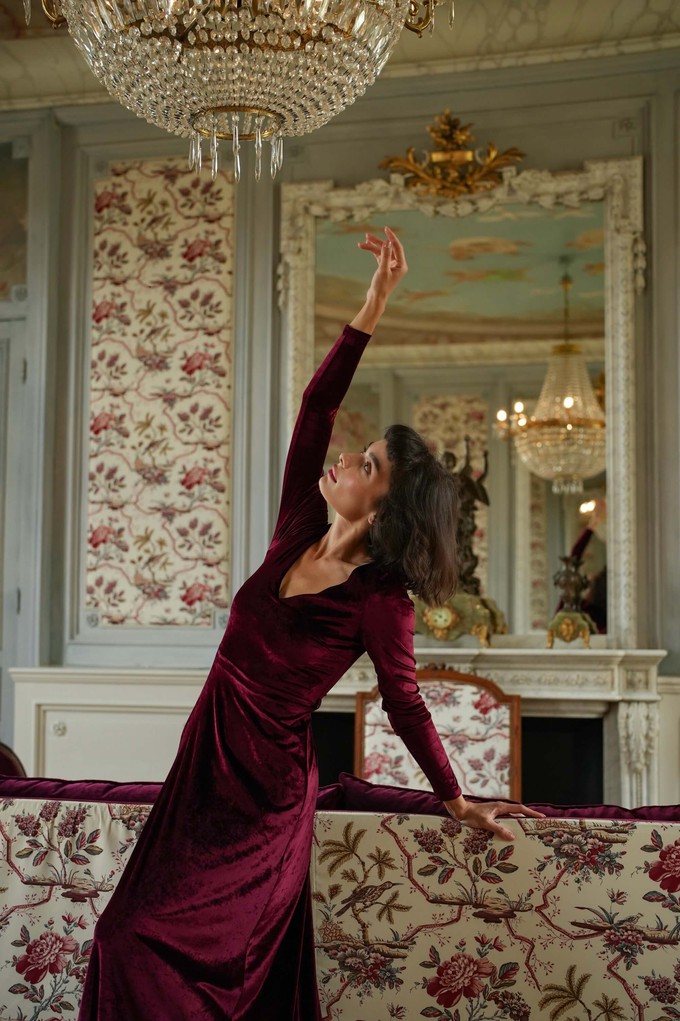 Azure Velvet Dress from GAÂLA